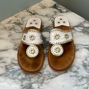 Jack Rogers white sandals 7.5